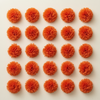 10 Pcs Artificial Genda Flower Heads for DIY Crafts & Festive Decor