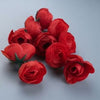 10 Pcs Artificial Rose Flower Heads for DIY Crafts & Festive Decor