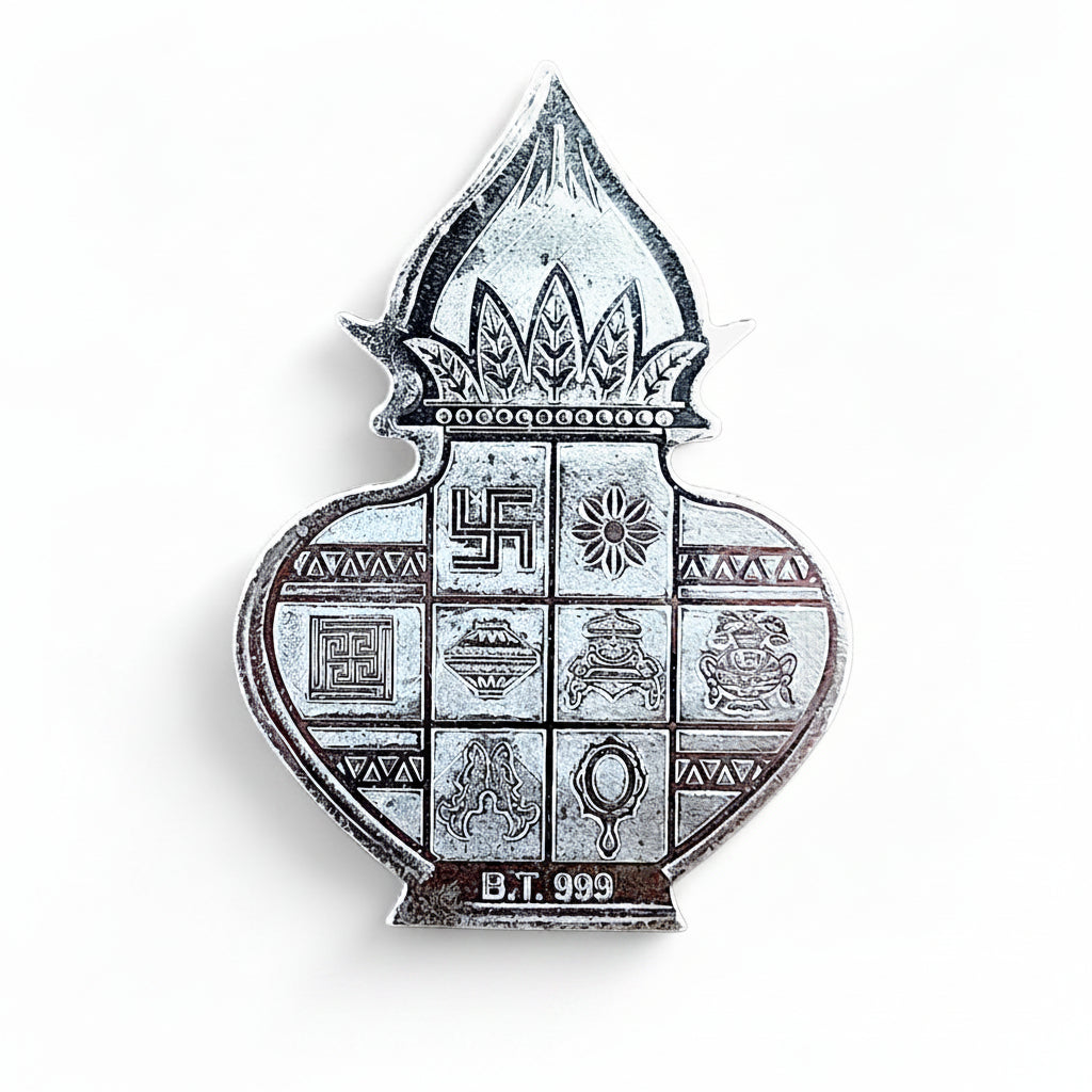 10gm Silver Kalash Coin 999 Pure – Diwali & Pooja Gift