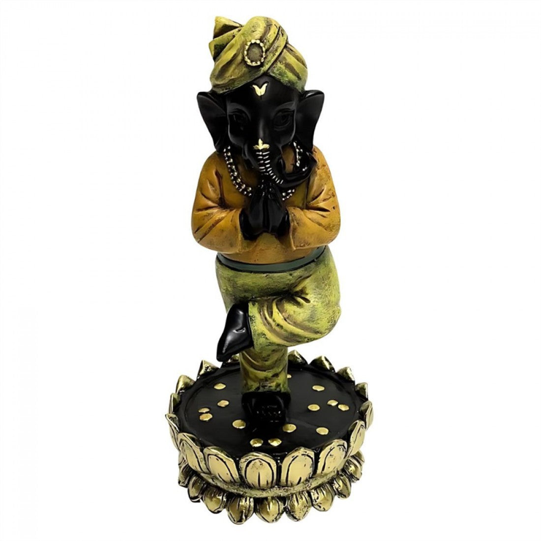 20cm Resin Yoga Ganesh Statue