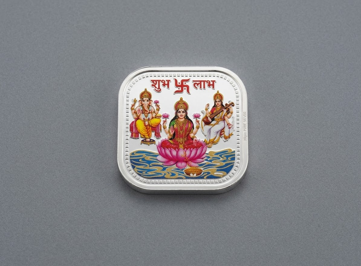 Diwali Silver Coin