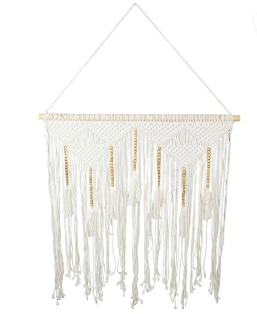 120cm Macrame And Bead Wall Hanger