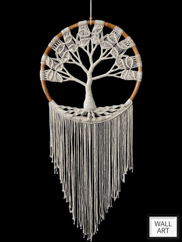 55cm Macrame Tree Of Life Wall Art