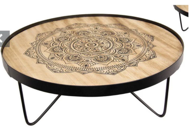 35cmwx10h Mandala Table