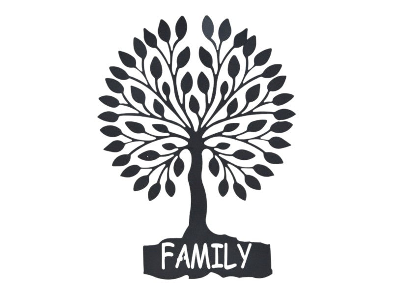 49cm Metal Tree of Life with “Family” Word