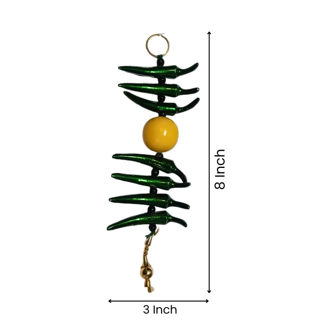 Indian Evil Eye Charm: Nimbu Mirchi for Home & Office