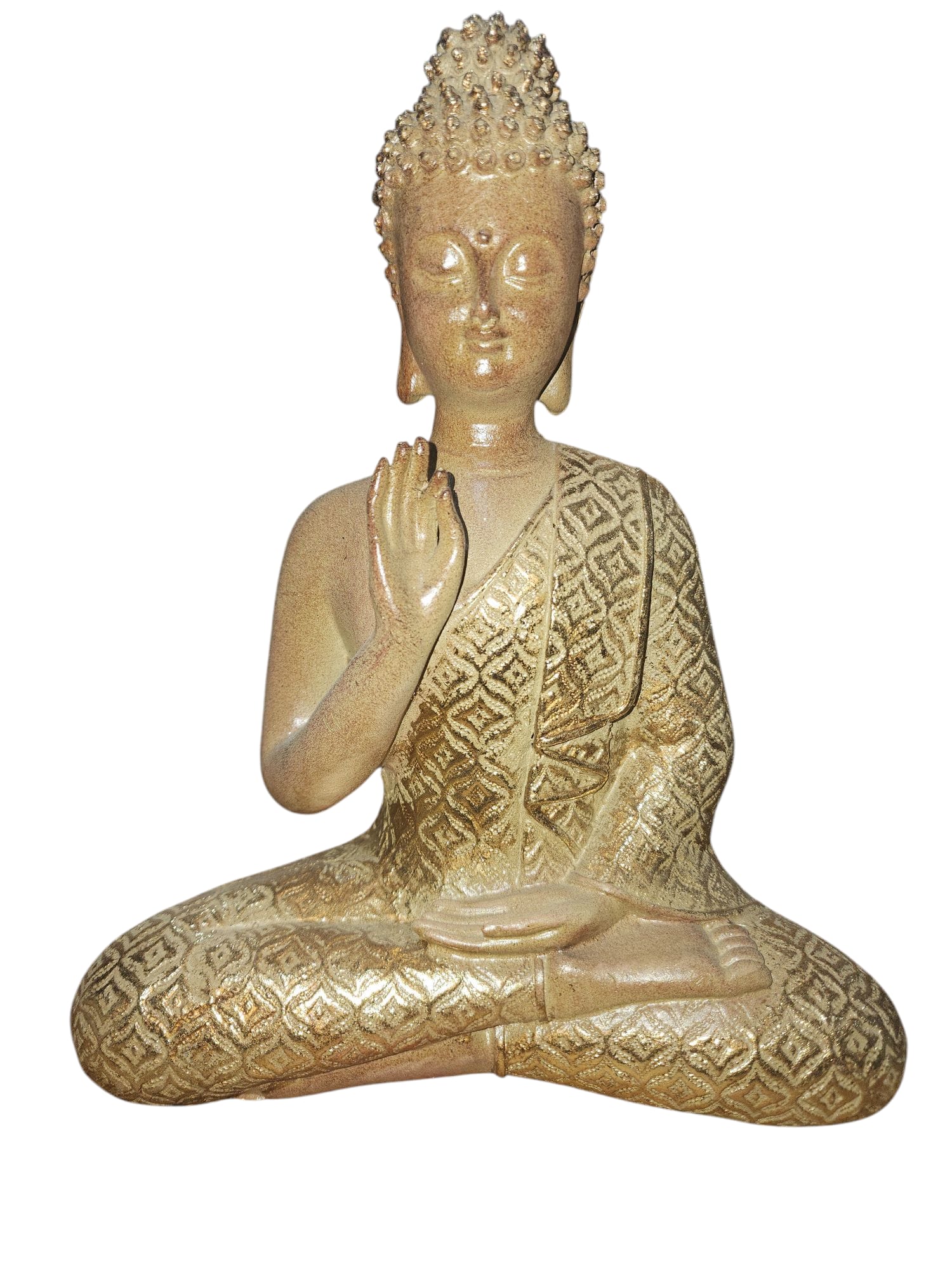 25cm Resin Sitting Buddha