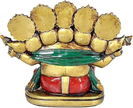 6-Inch Fiber Panchmukhi Ganesh Idol