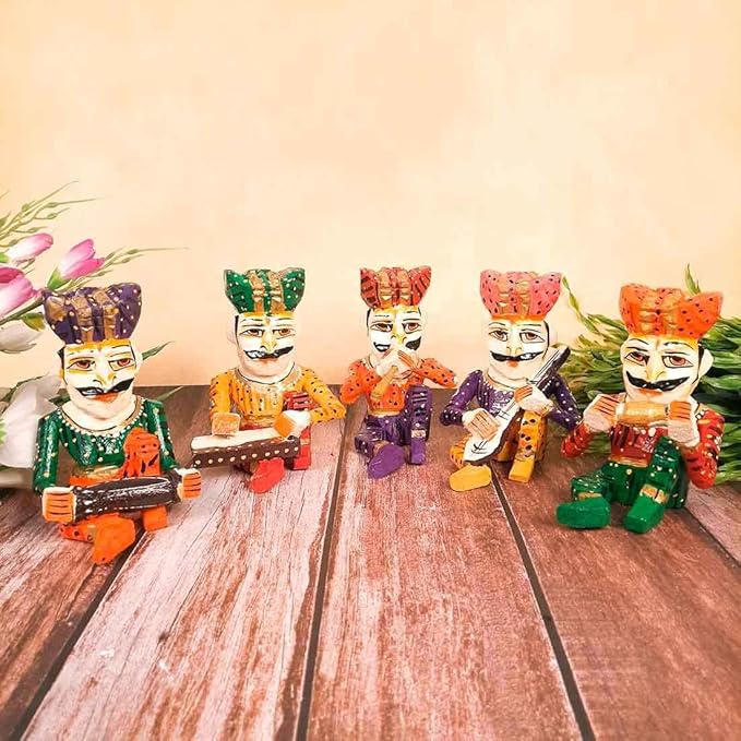 Rajasthani Musician Showpiece Set of 5