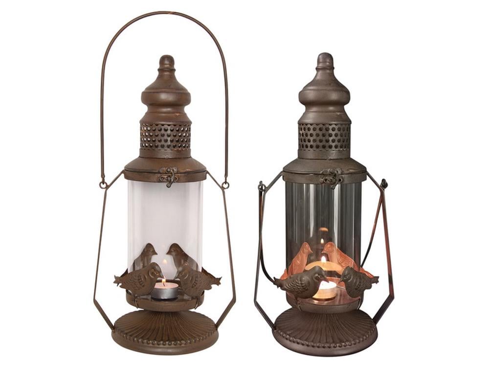 42cm Antique Hurricane Bird Lantern