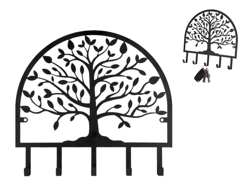30CM TREE OF LIFE METAL KEY RACK HANGER