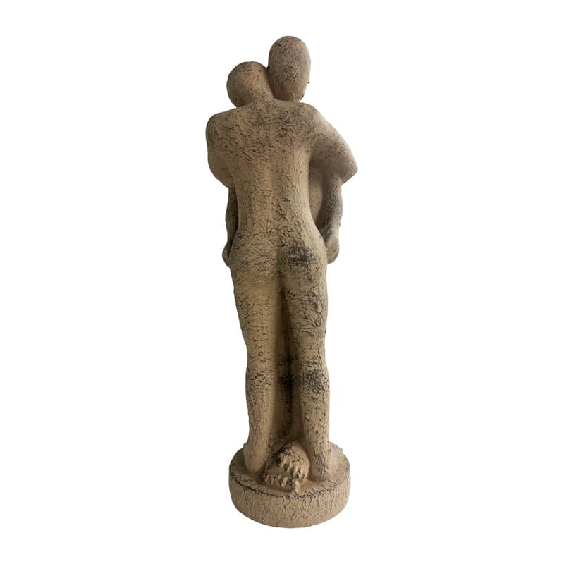 Modern 'The Hug' Couple Sculpture | 35cm Tall Decorative Bronze Figurine