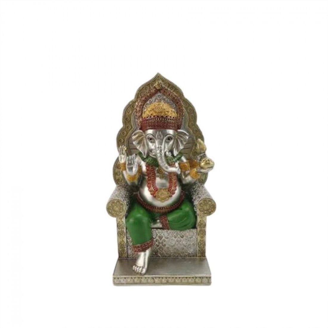 25cm Ganesh Statue Seating on Chair