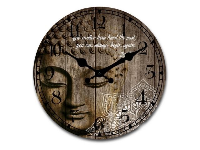 58cm Large Buddha Mandala Wall Clock