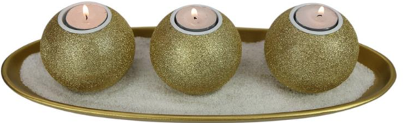 Sparkling Tea Light Holder 39cm