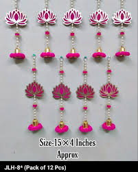 Diwali Decoration Lotus Hanging Strings for for Home Decoration, Temple, Diwali