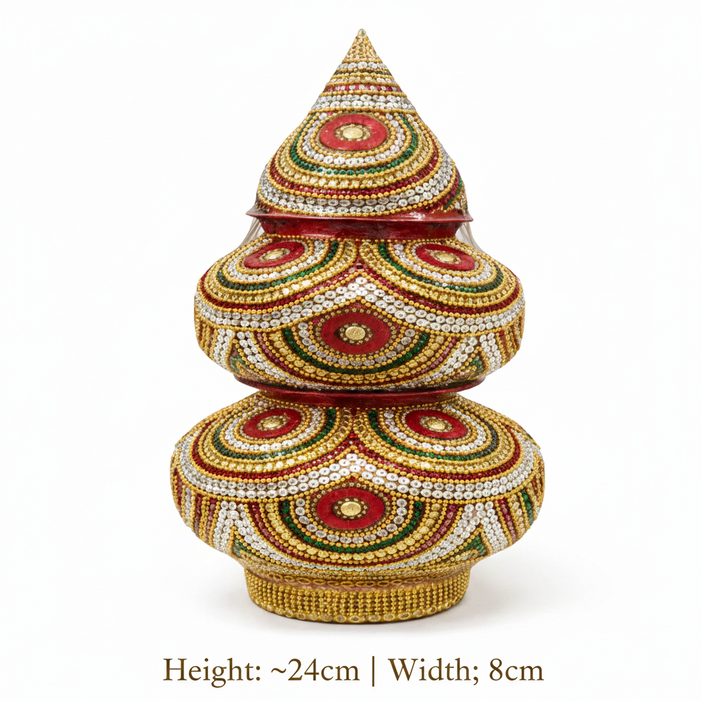 Artificial Mangal Kalash Decorative Nariyal Pooja Kalash