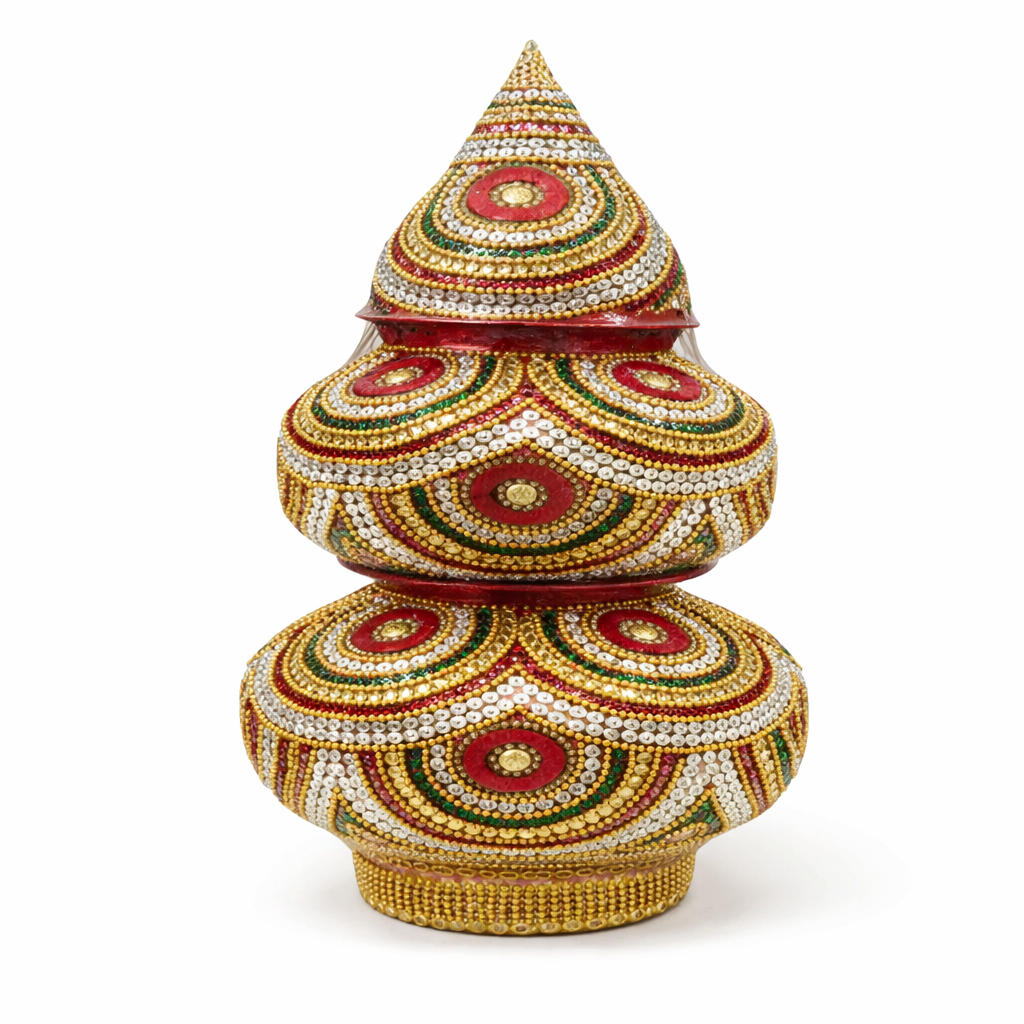 Artificial Mangal Kalash Decorative Nariyal Pooja Kalash