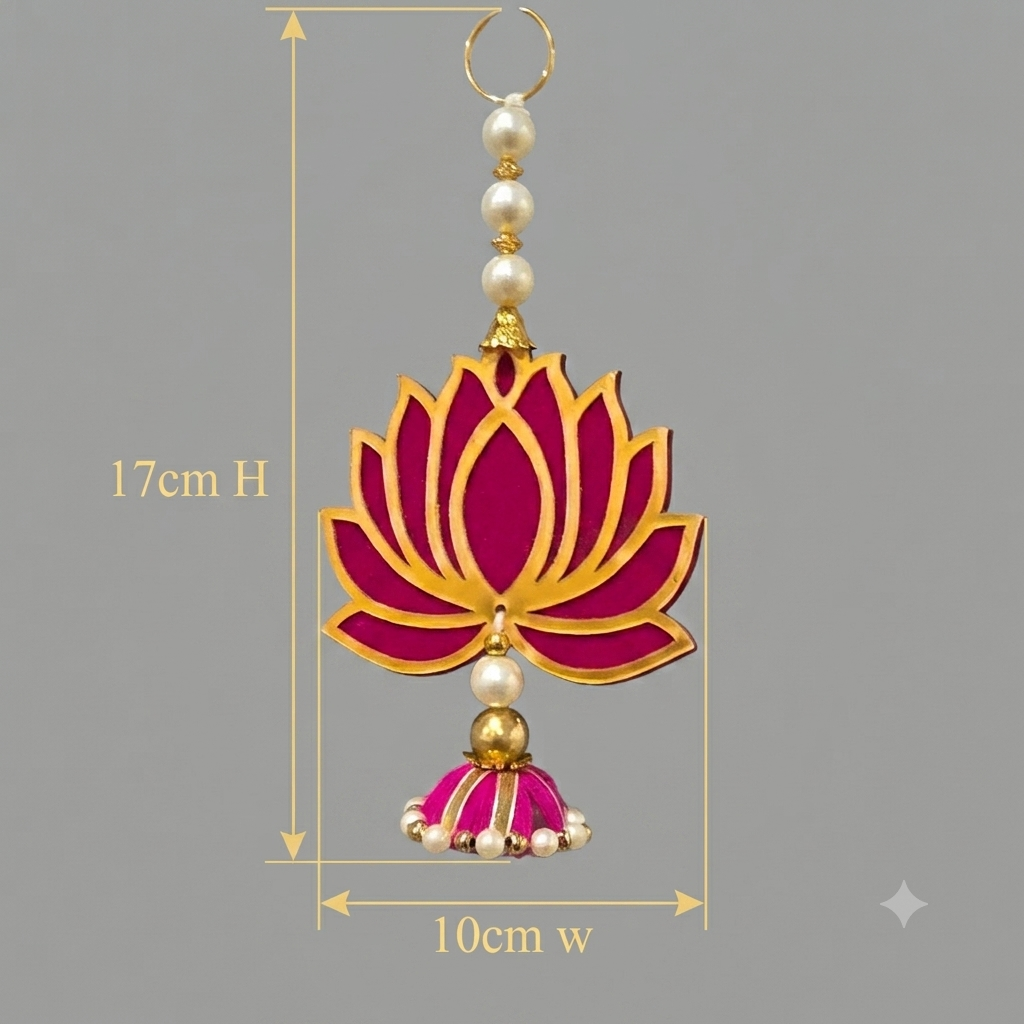 Lotus Wall Hanging Pack of 5 | Festive & Mandir Decor