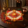 Traditional Reusable Decorative Rangoli Mat for Diwali & Festival Decor