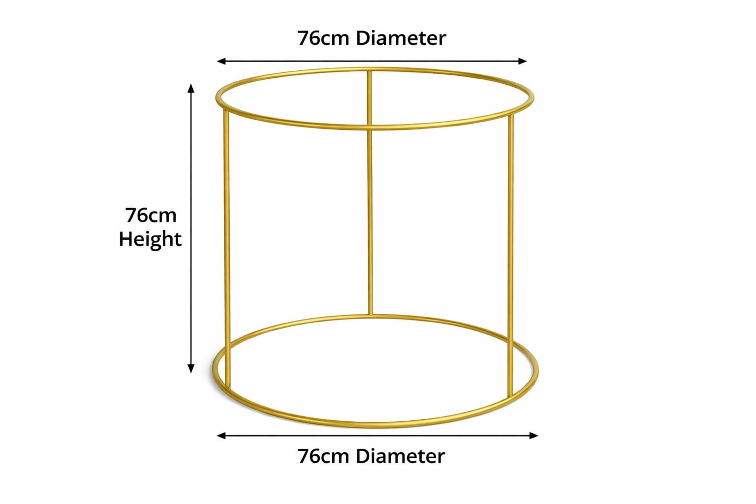 76cm Gold Ghumat Mandap Stand – Ganesh Chaturthi & Janmashtami Decoration