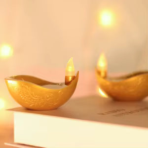 Water Sensor LED Diyas – Set of 12 for Diwali & Home Decor