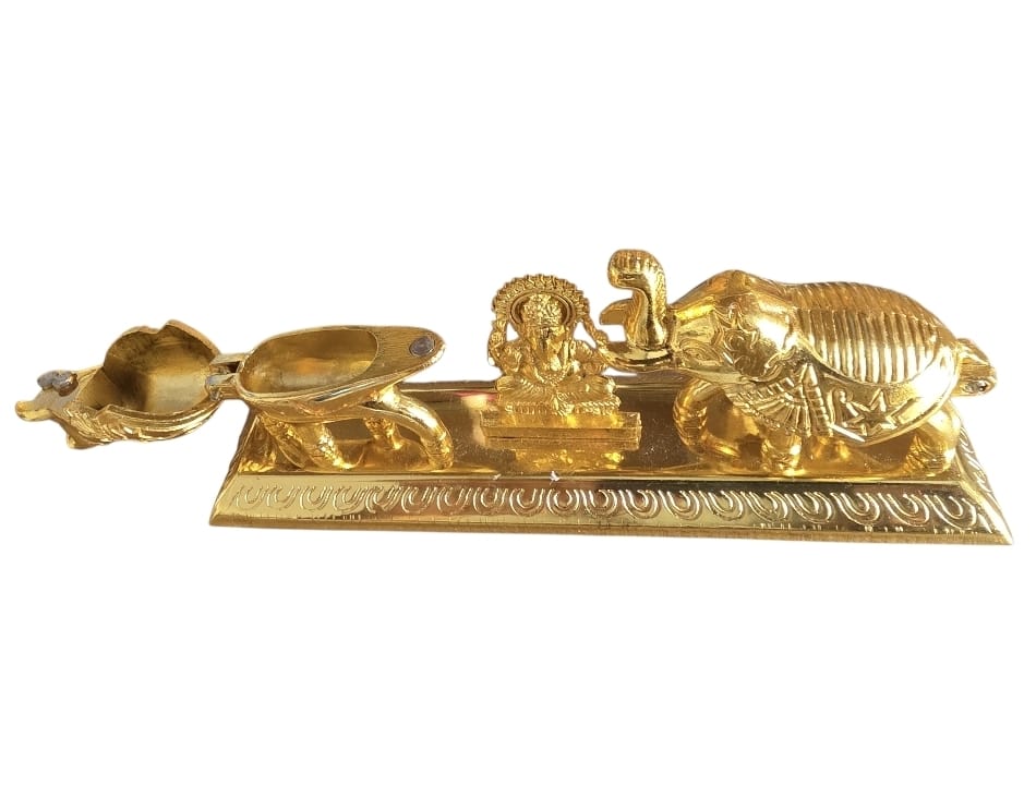 Ganeshji With Elephants Chawal-Akshat Kumkum Box