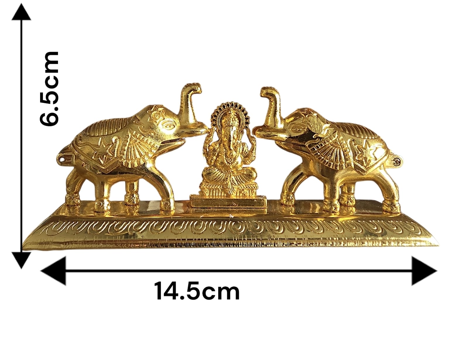 Ganeshji With Elephants Chawal-Akshat Kumkum Box