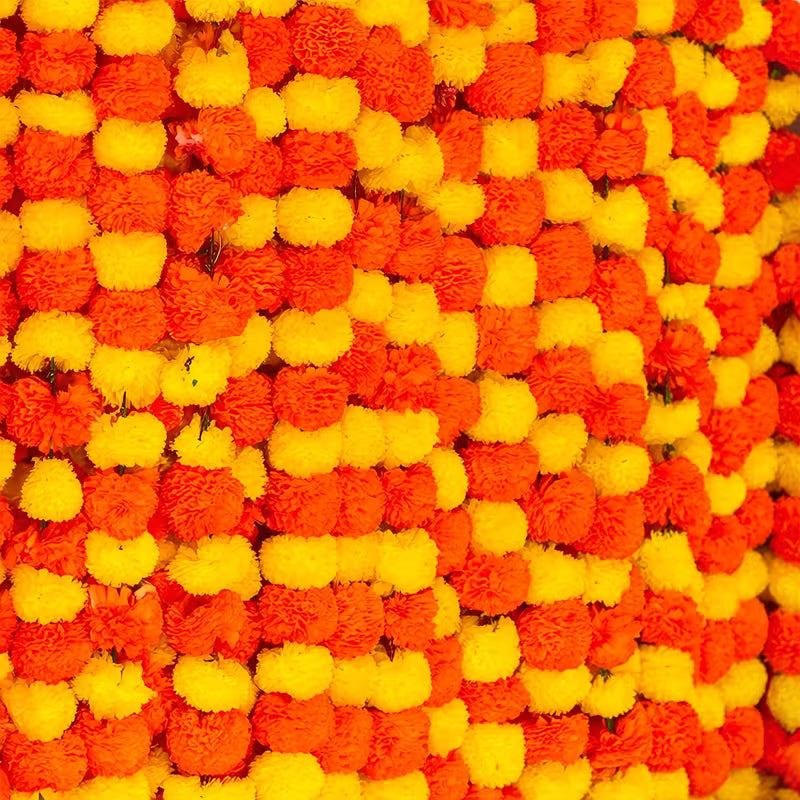 Artificial Marigold Flower Garland for Diwali & Festivals