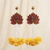 Lotus Shubh Labh Hanging with Artificial Marigold.