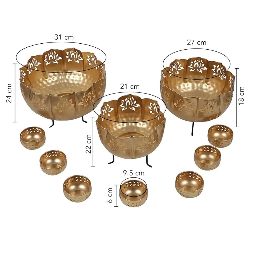 Urli Bowl Set for Festival Decoration