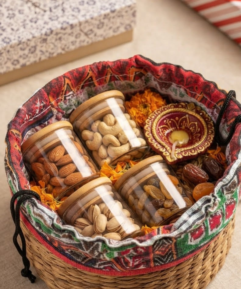 Jute Hamper Basket 20cm W