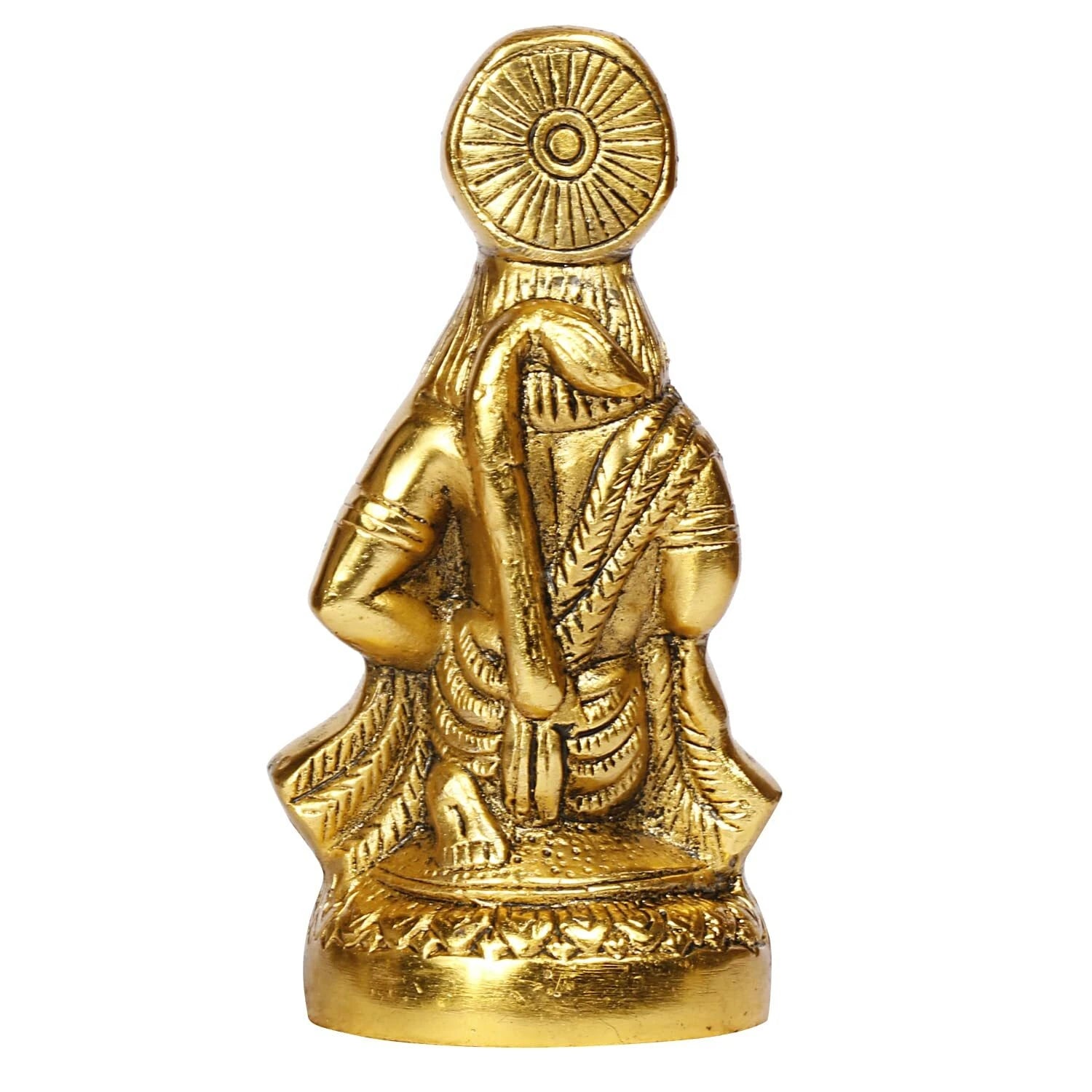 Hanuman Statue Sitting in Metal