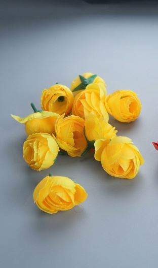 10 Pcs Artificial Rose Flower Heads for DIY Crafts & Festive Decor